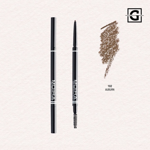 [816180020024 FBP102] MOIRA DELINEADOR PARA CEJAS FINE BROW PENCIL 102 AUBURN