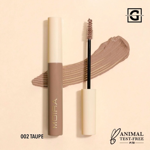 MOIRA MASCARA PARA CEJAS DEFYING 002 TAUPE