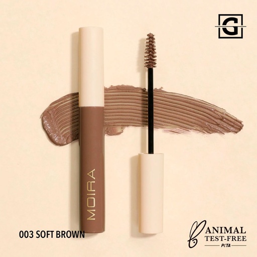 MOIRA MASCARA PARA CEJAS DEFYING 003 SOFT BROWN