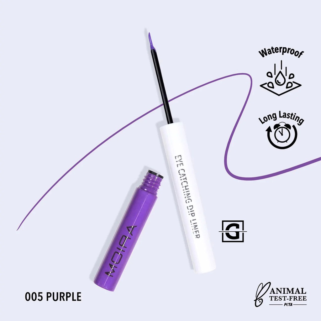 MOIRA DELINEADOR PARA OJOS EYE CATCHING DIP LINER 005 PURPLE