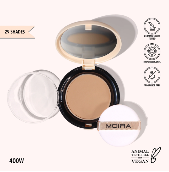 MOIRA BASE DE MAQUILLAJE EN POLVO COMPLETE WEAR POWDER FOUNDATION 400W