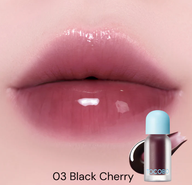 TOCOBO BALSAMO LABIAL JUICY BERRY PLUMPING LIP OIL 03 BLACK CHERRY