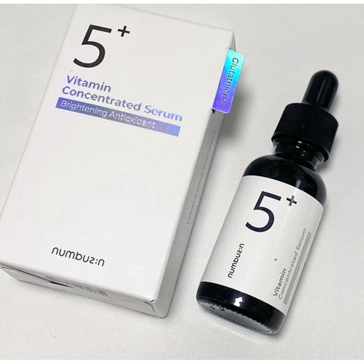 NUMBUZIN SUERO FACIAL ILUMINADOR Y ANTIOXIDANTE No. 5+ GLUTATHIONE VITAMIN CONCENTRATED BRIGHTENING ANTIOXIDANT