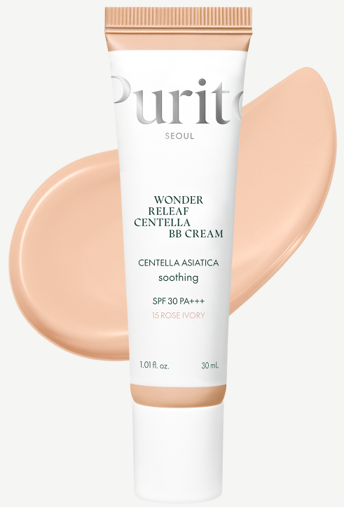 PURITO SEOUL BB CREAM WONDER RELEAF CENTELLA 15 ROSE IVORY