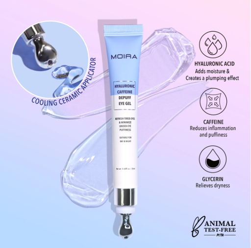 [840222305848 HYG001] MOIRA HIDRATANTE PARA CONTORNO DE OJOS EN GEL HIALURONIC CAFFEINE DEPUFF