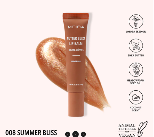 [840222310712 BBLB008] MOIRA BALSAMO LABIAL BUTTER BLISS 008 SUMMER BLISS