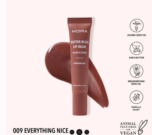 [840222310729 BBLB009] MOIRA BALSAMO LABIAL BUTTER BLISS 009 EVERYTHING NICE