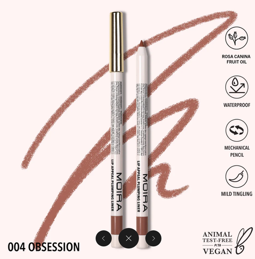 [840222311177] MOIRA DELINEADOR DE LABIOS LIP APPEAL PLUMPING LINER 004 OBSESSION