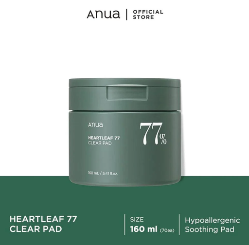 [8809640730559] ANUA TONICO CALMANTE EN PADS HEARTLEAF 77% CLEAR PAD 160 ML