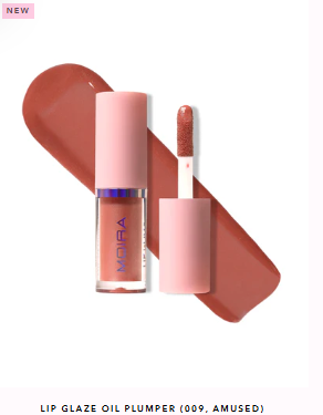 [840222312129 LOP009] MOIRA LABIAL HIDRATANTE LIP GLAZE OIL PLUMPER 09 AMUSED