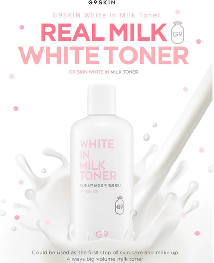 [8809211652648] G9 SKIN TONICO ACLARANTE WHITE IN MILK TONER 300 ML